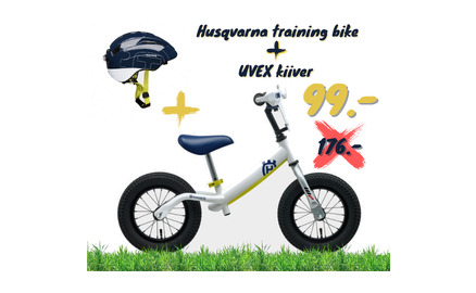 Husqvarna Training bike laste jooksuratas + Uvex kiiver