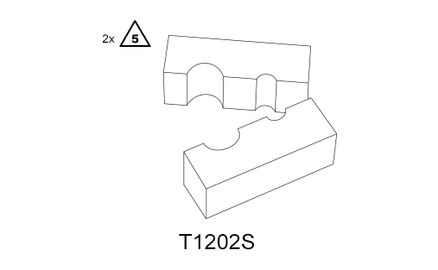 CLAMP BLOCK PISTON ROD D=18/10