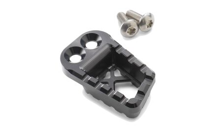 Foot brake lever step plate
