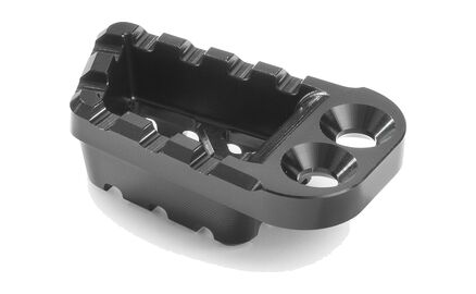 Foot brake lever step plate