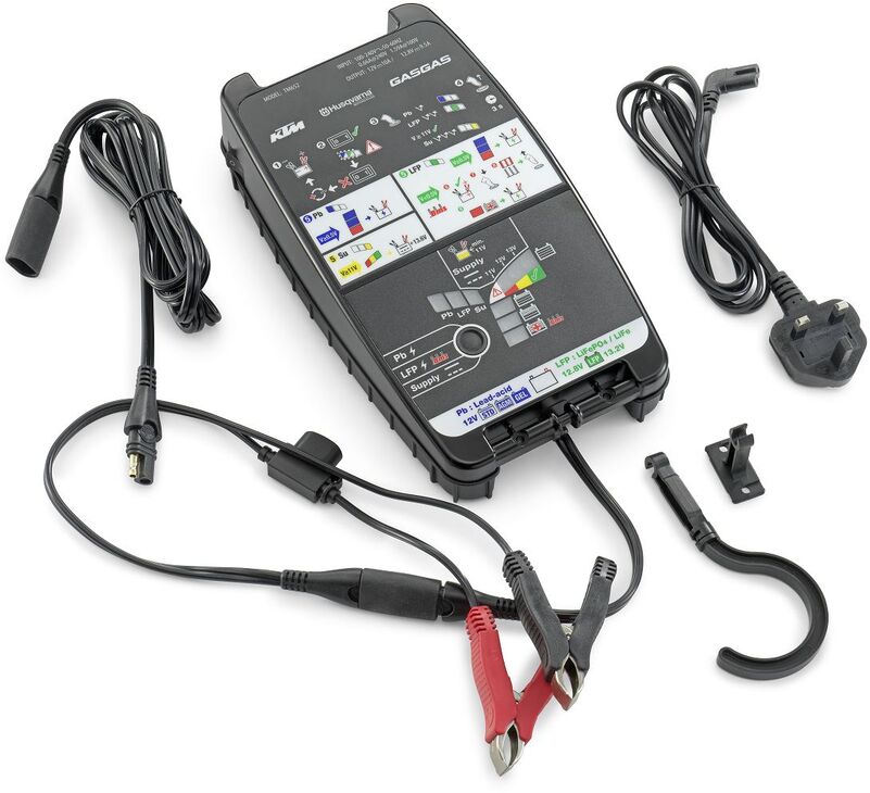 Battery charging and testing unit