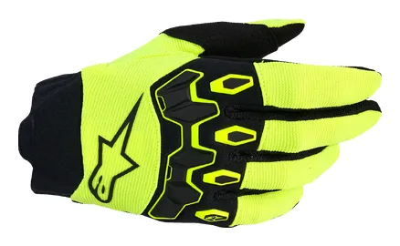 Alpinestars Gloves YTH Full Bore V2 Yellow/blk