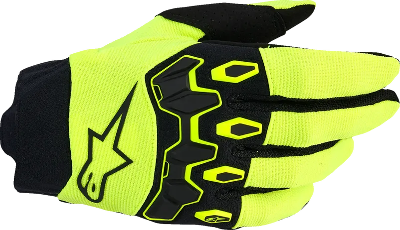 Alpinestars Gloves YTH Full Bore V2 Yellow/blk