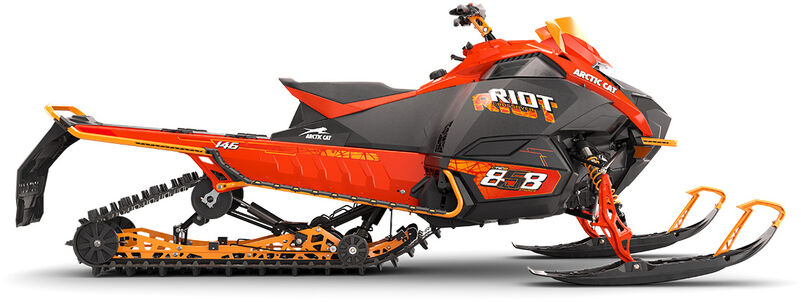 2025 Arctic Cat RIOT 858 146” ATAC ES 1.75 Sunset / Woodys Orange 