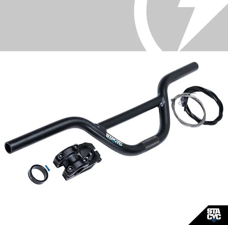 19mm MINI BAR RISER KIT - BLACK