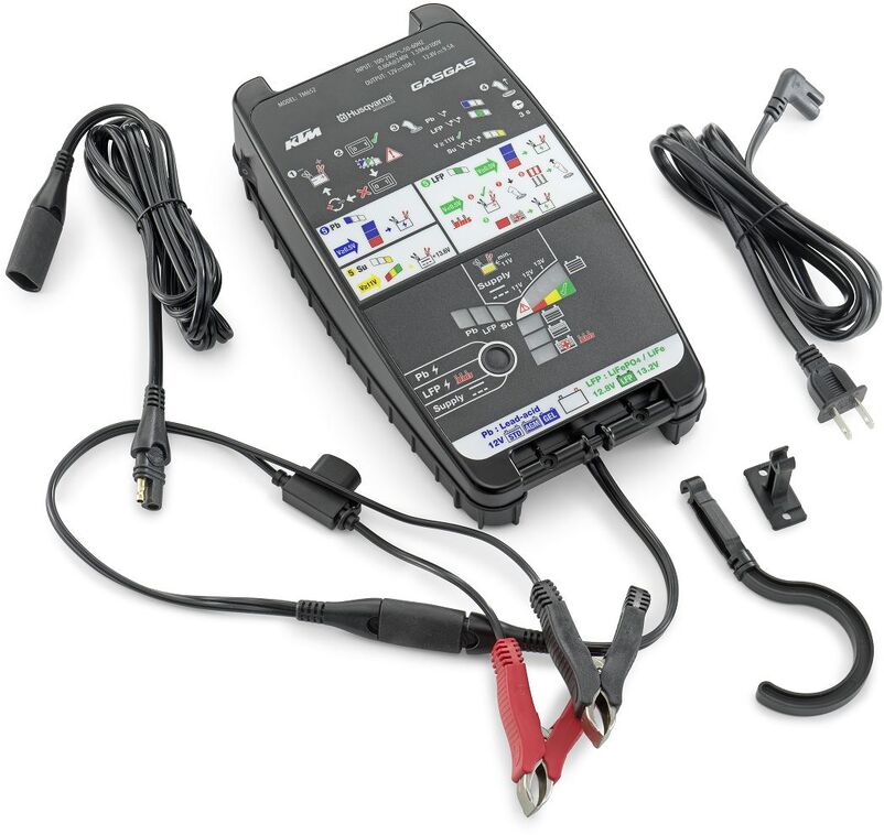 Battery charging and testing unit