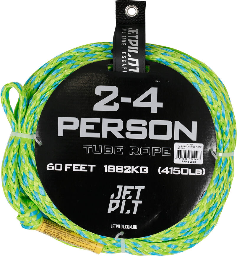 Jetpilot 2-4 Person Tube Rope green