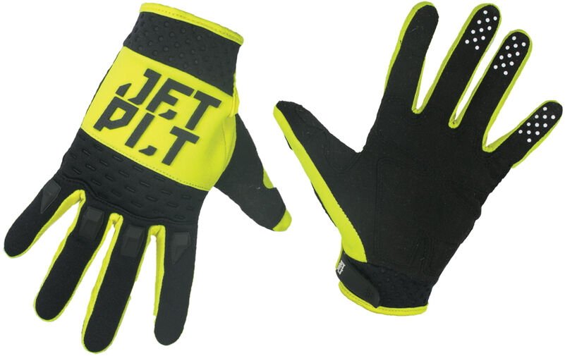 Jetpilot Matrix Race kindad Full Finger must/kollane