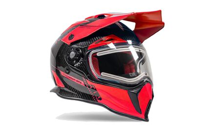 509 Delta R3L Carbon Fiber Ignite Helmet (ECE) - Vermillion