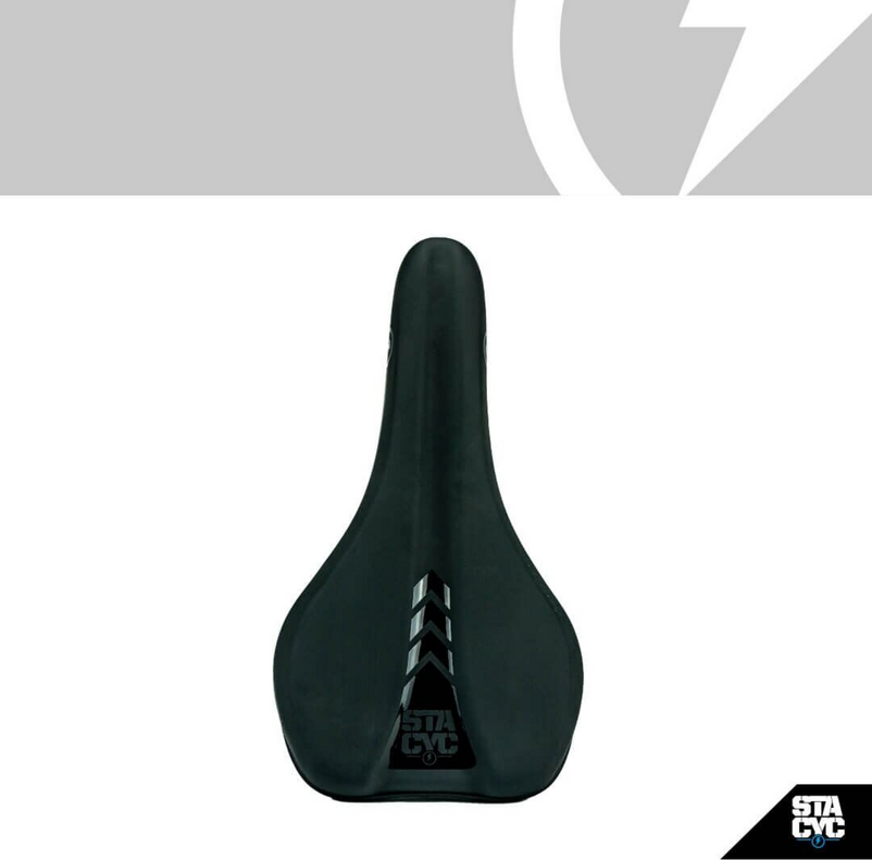 SADDLE - BLACK/BLACK CHEVRON