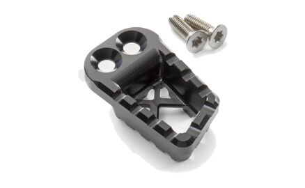 Foot brake lever step plate