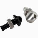Aluminum 90° Bypass 1/2 Hose Fitting Black